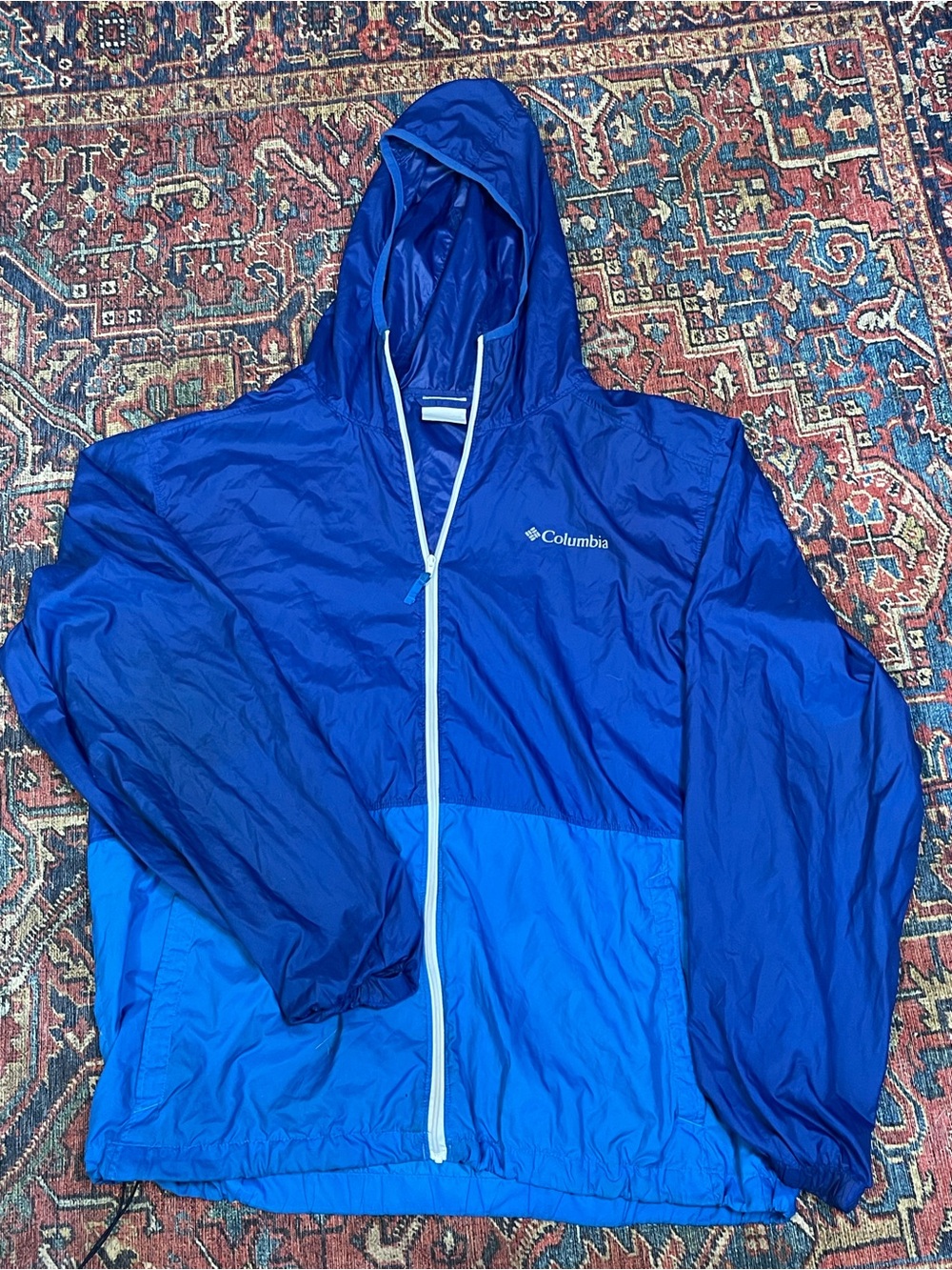 Vintage Columbia Glennaker Lake Color-Block Rain Wind Jacket